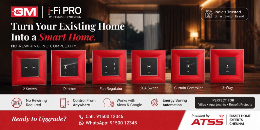 GM i-Fi Pro Home Automation Chennai | Smart Home Experts