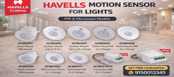 Havells Motion Sensor Lights in Chennai – PIR & Microwave Sensors Guide