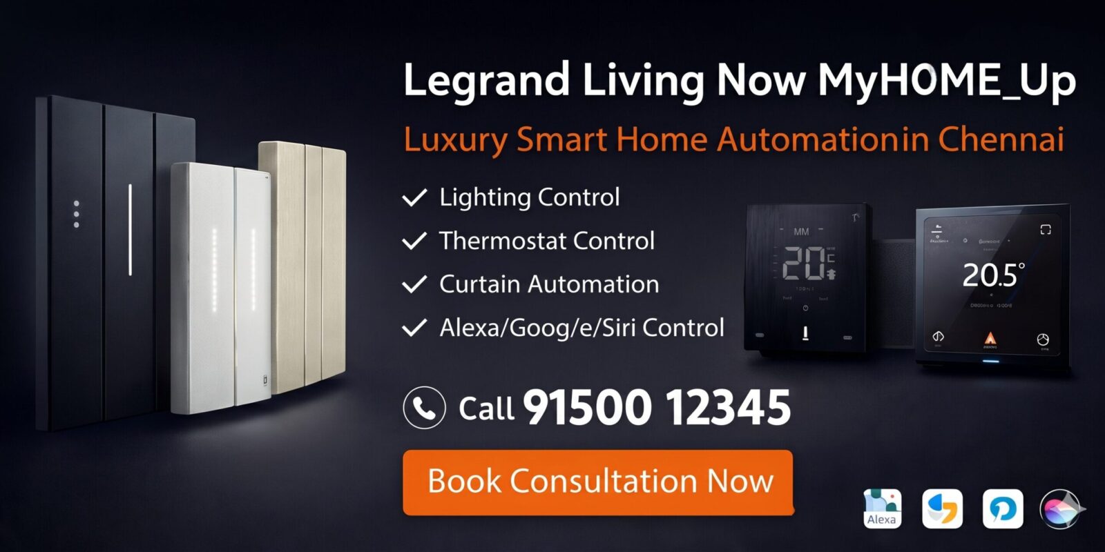 Legrand Living Now MyHOME_Up Home Automation in Chennai | Premium Smart Home Solutions