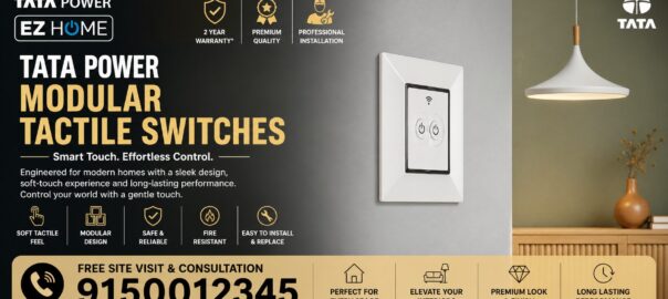 Modular Tactile Smart Switches Chennai | Easy Smart Living